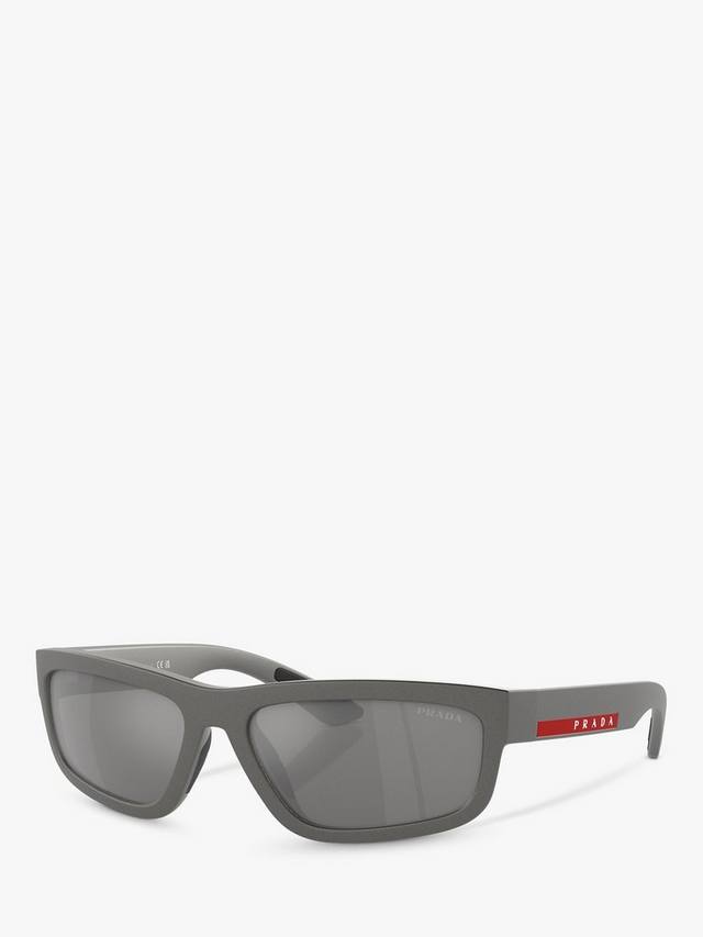 

Мужские прямоугольные солнцезащитные очки ps05zs Prada, серый