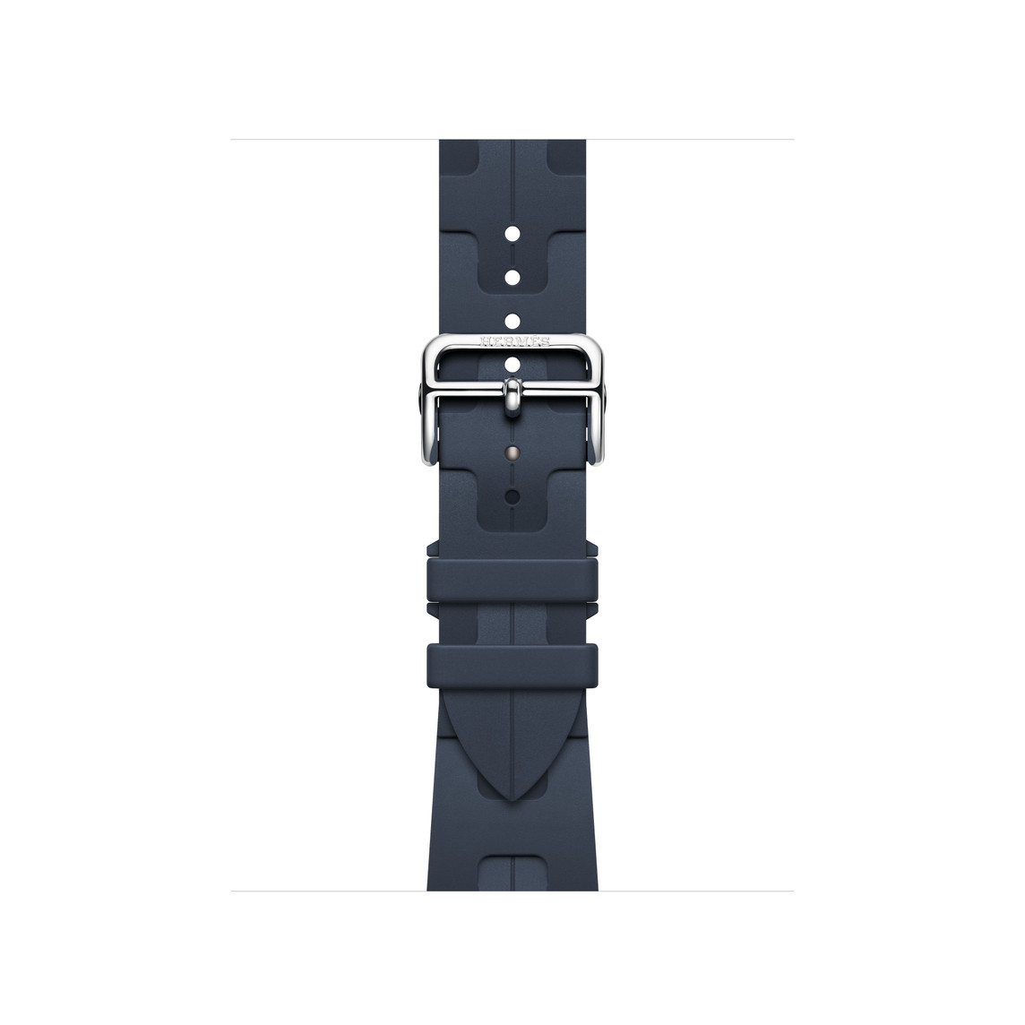Ремешок Apple совместимость Фторэластомер Материал Vert Moyen Kilim Один оборот 41/42/45/46мм HERMES, Тёмный морской синий — фото 4