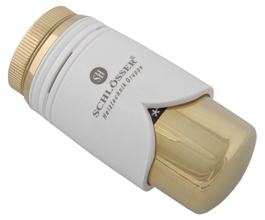 

Замки термостатическая головка Brilliant M30 x 1,5 Heimeier белый/золотой 6002 00008 SCHLÖSSER