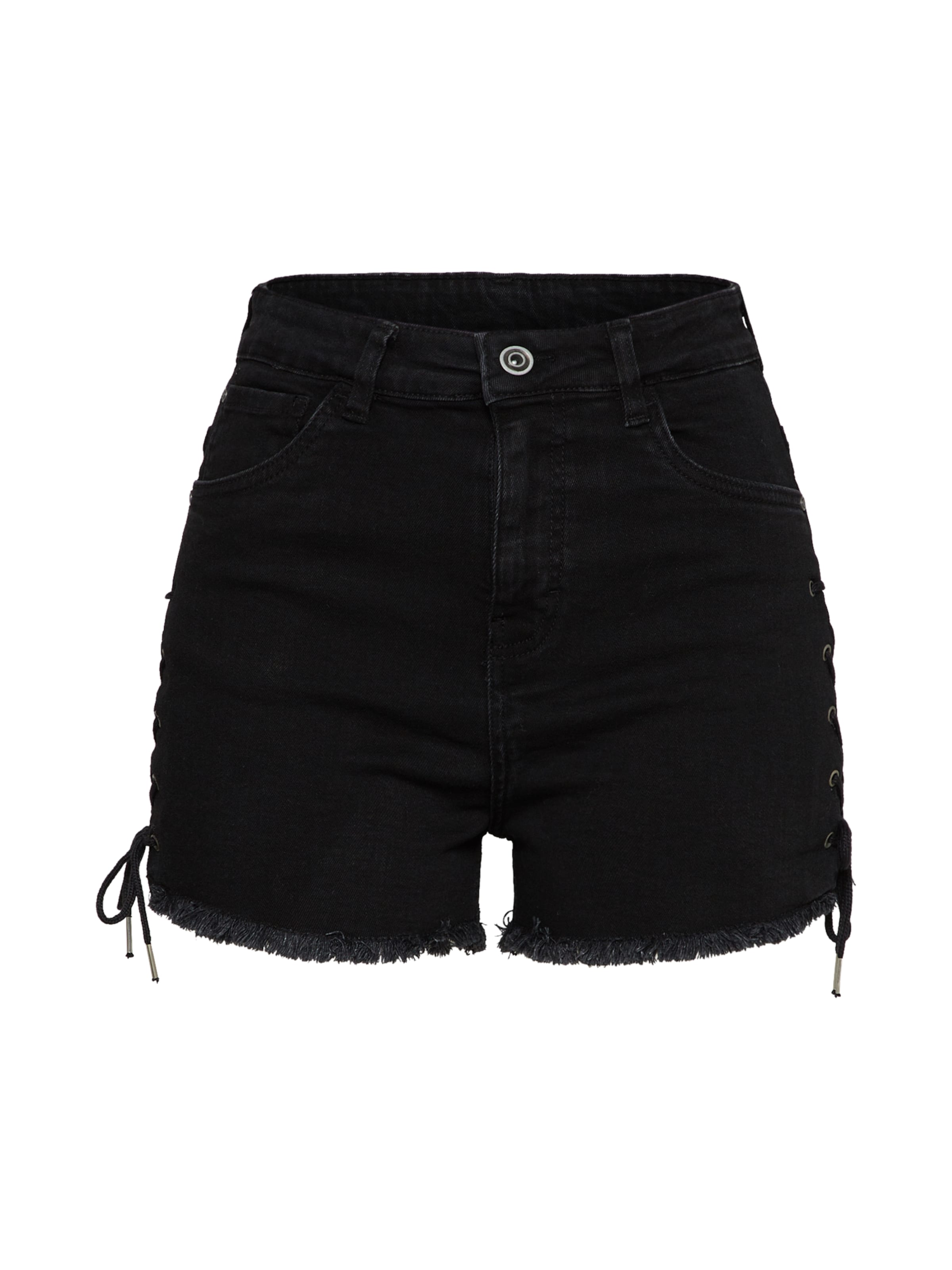 

Urban Classics Джинсовые шорты Slim fit из черного денима