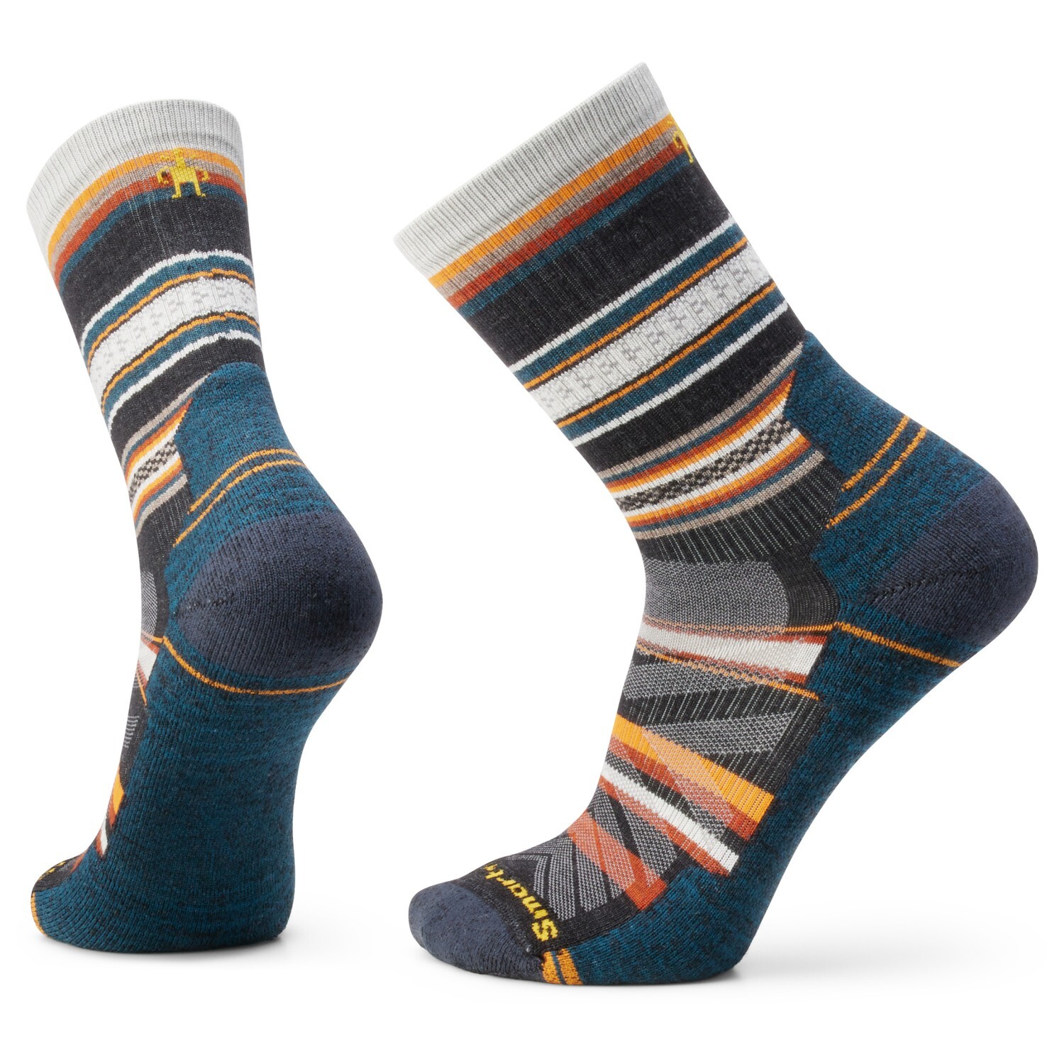 

Походные носки Smartwool Hike Light Cushion Panorama Crew, цвет Charcoal