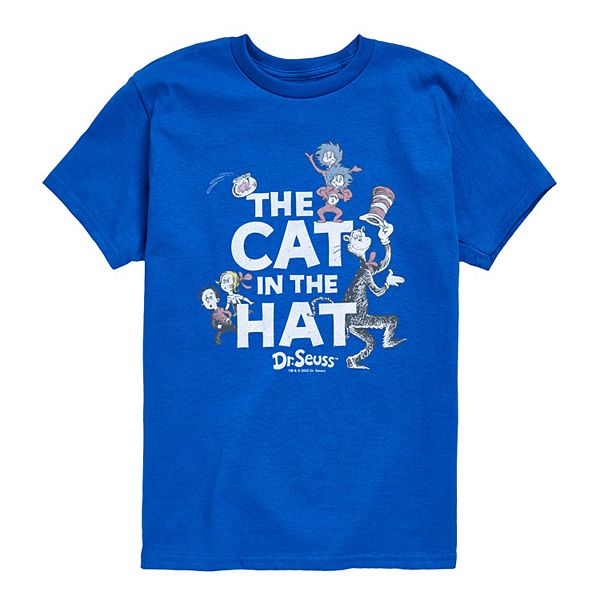 

Футболка с принтом The Cat in the Hat для мальчиков 8-20 Dr. Seuss, Royal Blue