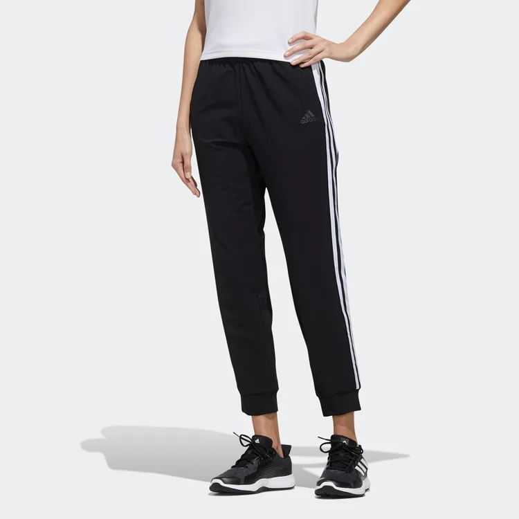 Вязаные спортивные штаны женские Adidas, Black/Carbon Black — фото 3