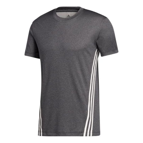 

Футболка adidas Stripe Round Neck Sports Gym Short Sleeve Unisex Black, мультиколор