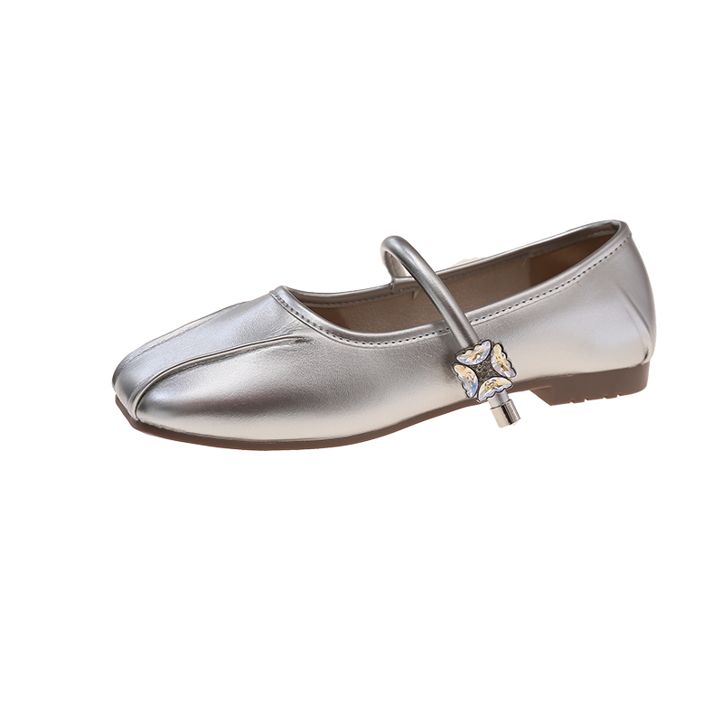 Туфли Мэри Джейн на блочном каблуке женские CPXO, Beige
