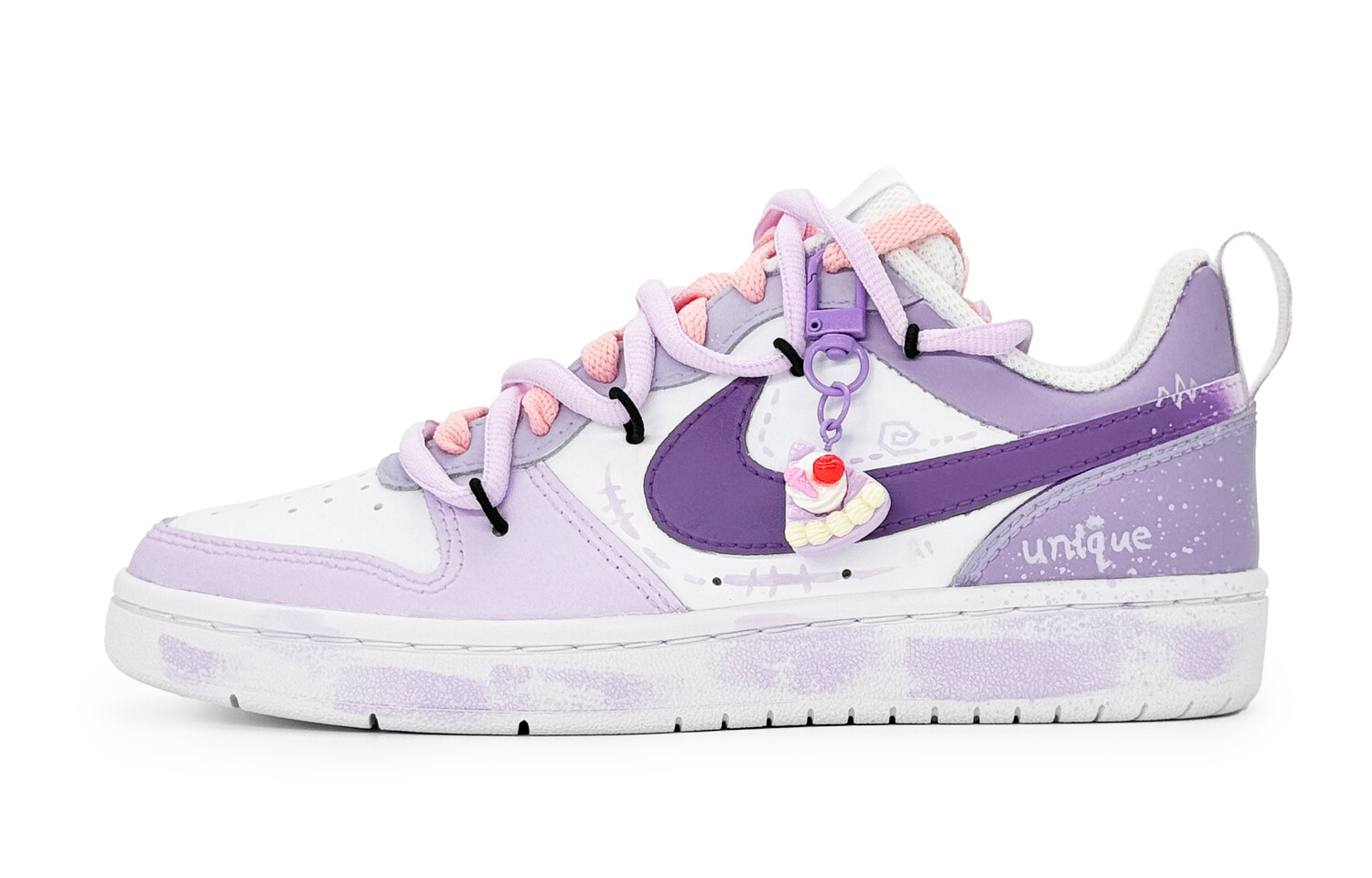 

Кроссовки Nike Court Borough Skateboarding Shoes Women's Low-top Light Lavender, цвет Light Lavender