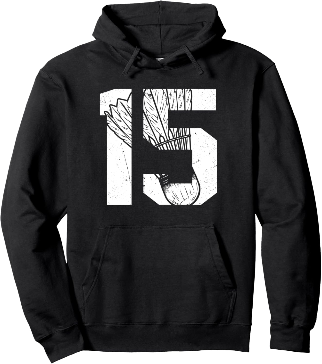 

Худи с надписью «15-летний мальчик, играющий в бадминтон» 15 Year Old Birthday Apparel Badminton Boy B-Day, черный