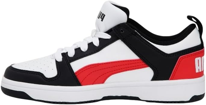 Кроссовки Puma Unisex-Child Rebound Layup, черный/красный — фото 3