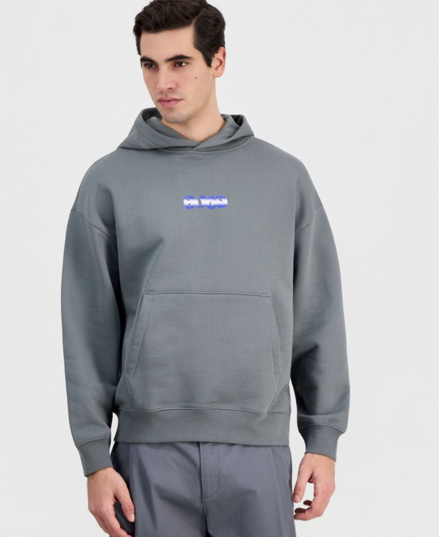 

Мужская толстовка Nifty из французского махрового трикотажа Hugo Boss, Slate Gray