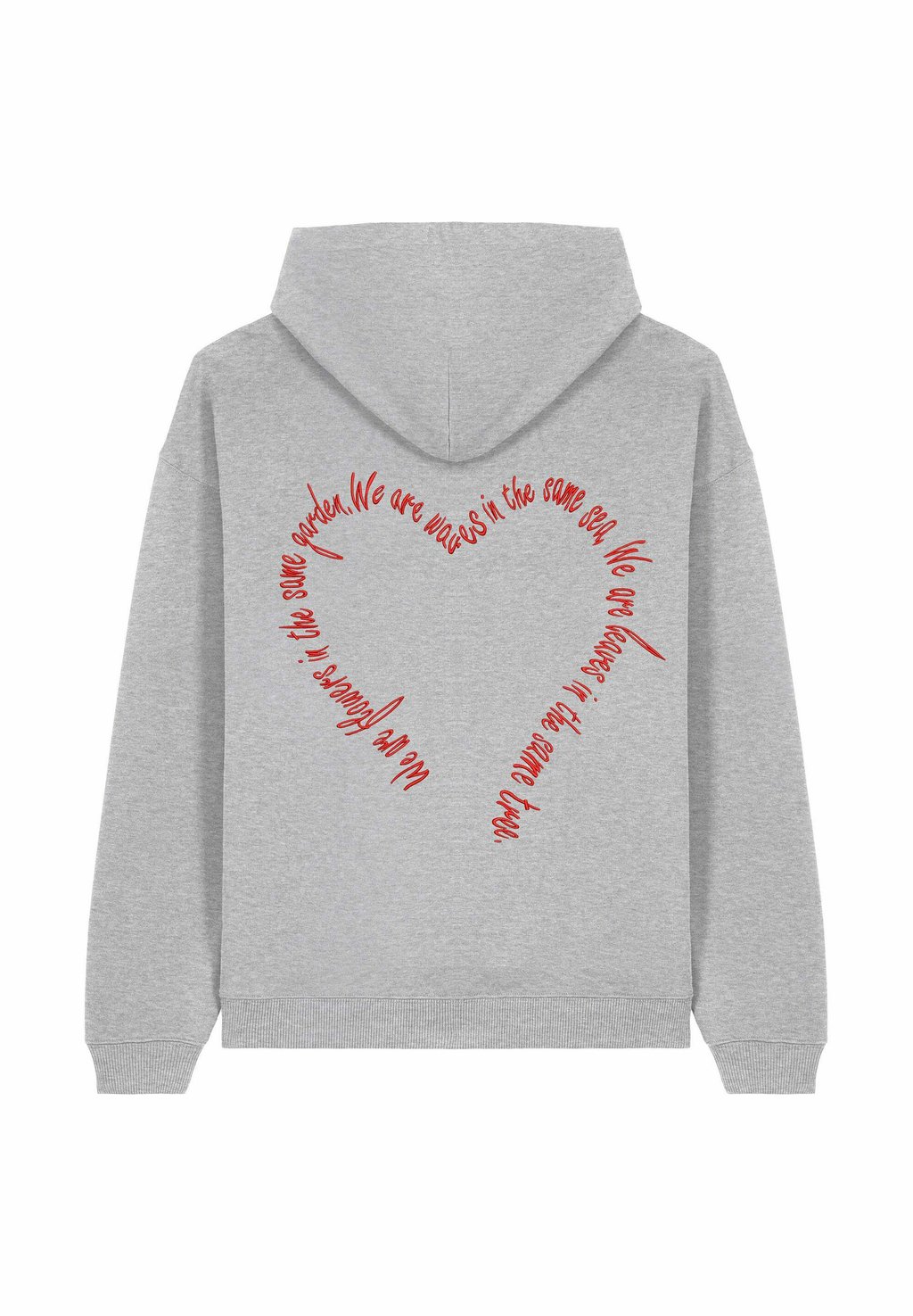 

Толстовка FLOWERS BACK EMBROIDERY UNISEX - Hoodie Mira Paris, пятнистый серый