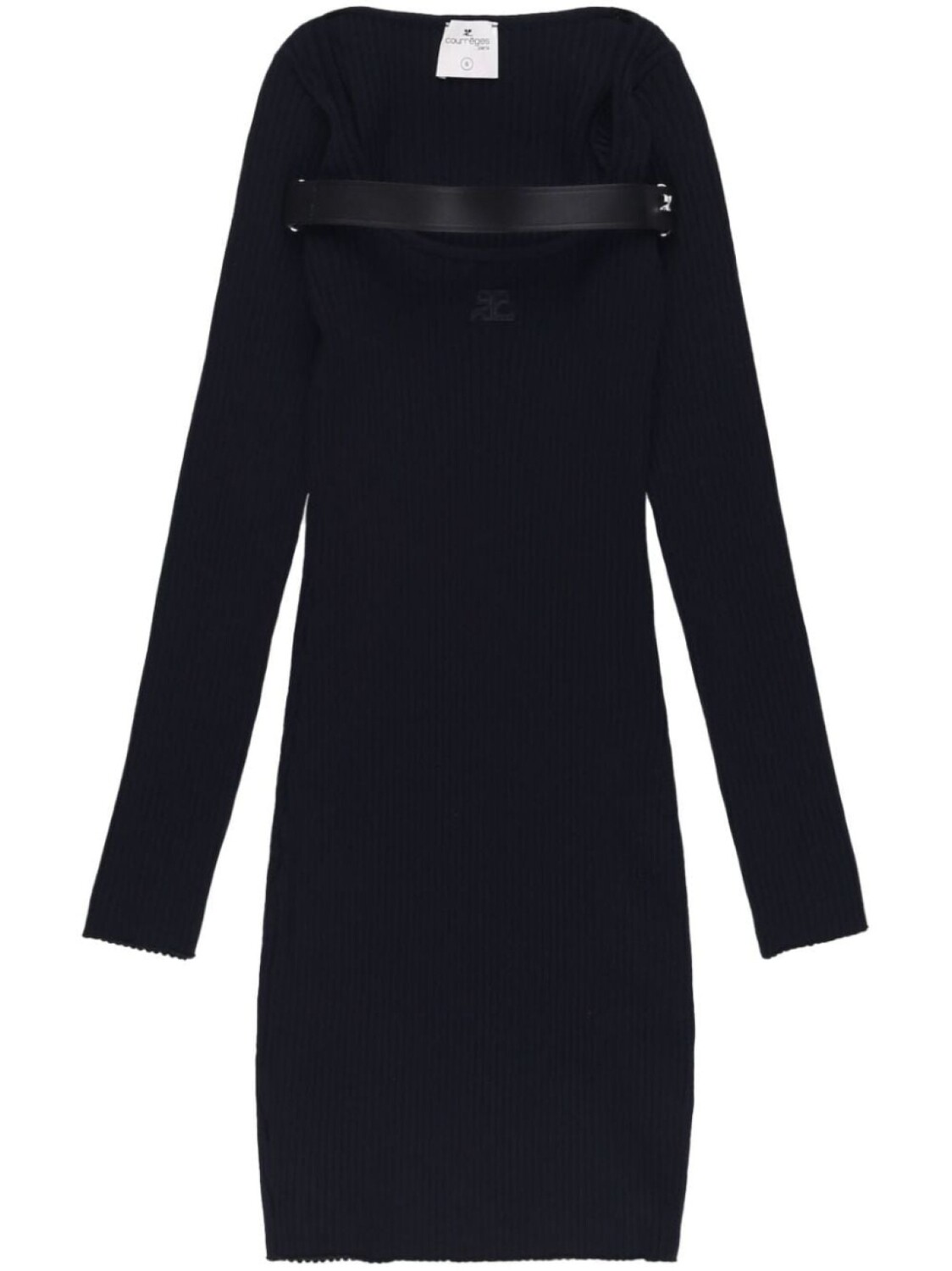 

Courrèges платье мини Racer, черный