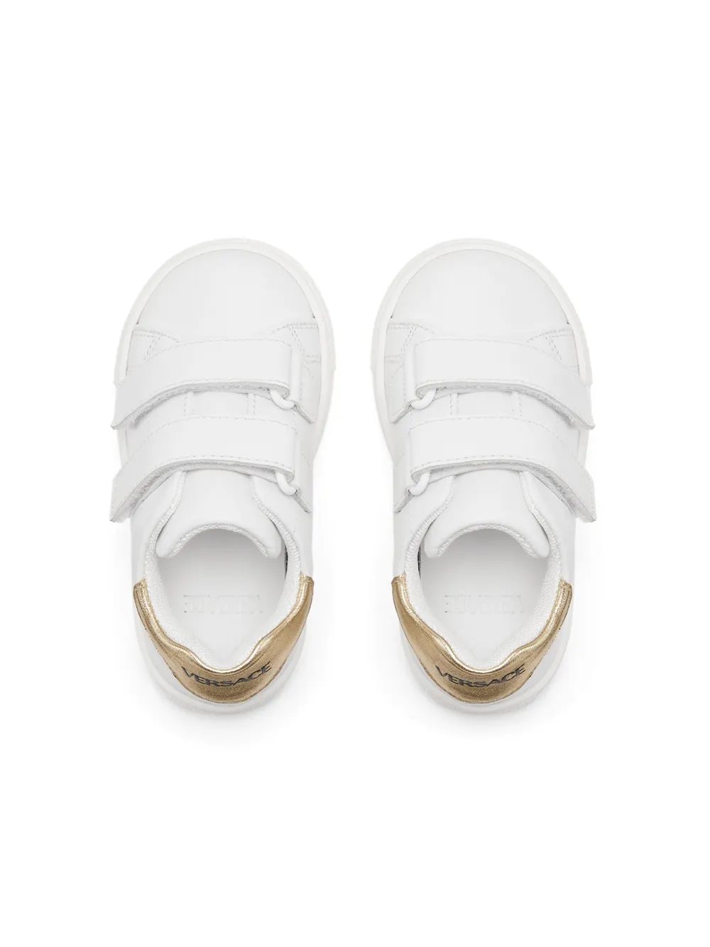 Кроссовки на липучках Versace Kids, белый — фото 3