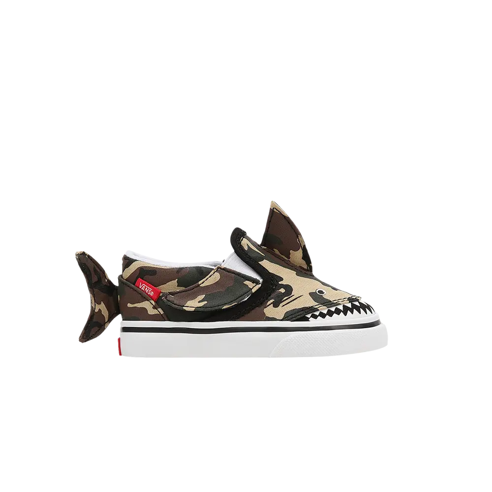 Слипоны V для малышей Vans, коричневый