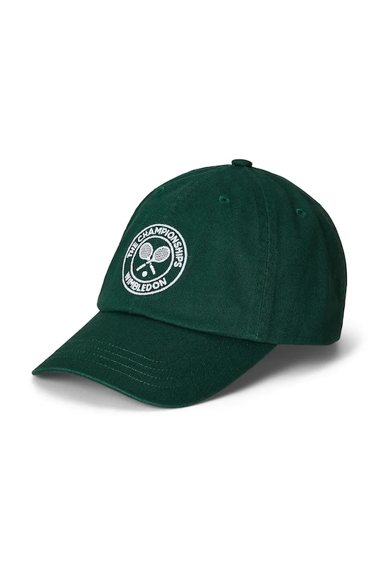 

Детская хлопковая кепка с козырьком Wimbledon Collection Polo Ralph Lauren, зеленый