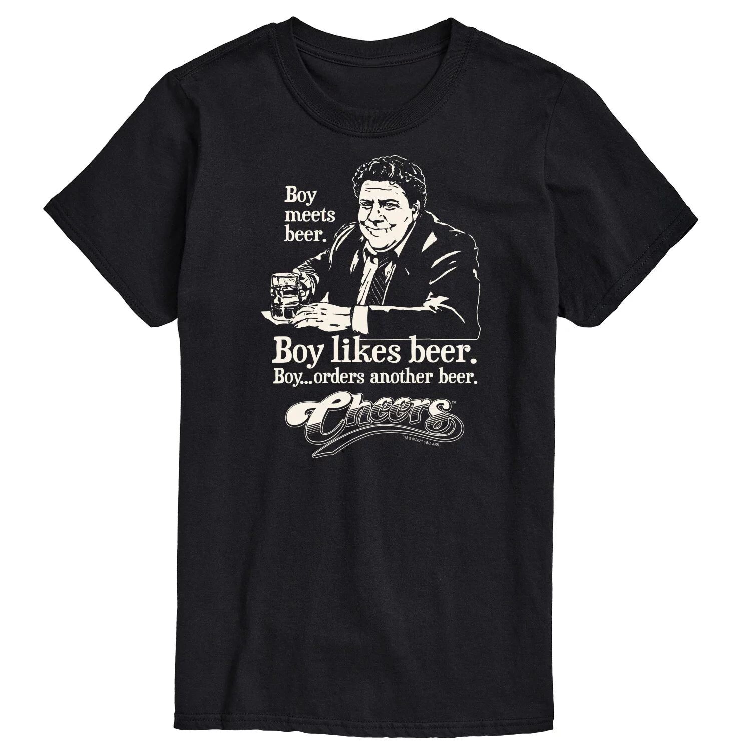

Мужская футболка Cheers Boy Meets Beer Licensed Character