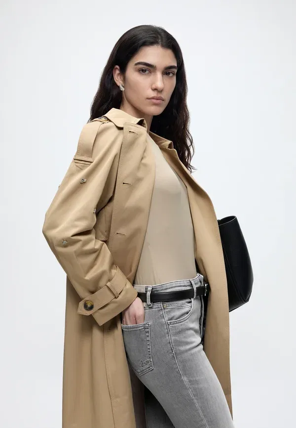 Джинсы Boss C maye hr 7.0 jeans skinny fit, светло-серый — фото 4