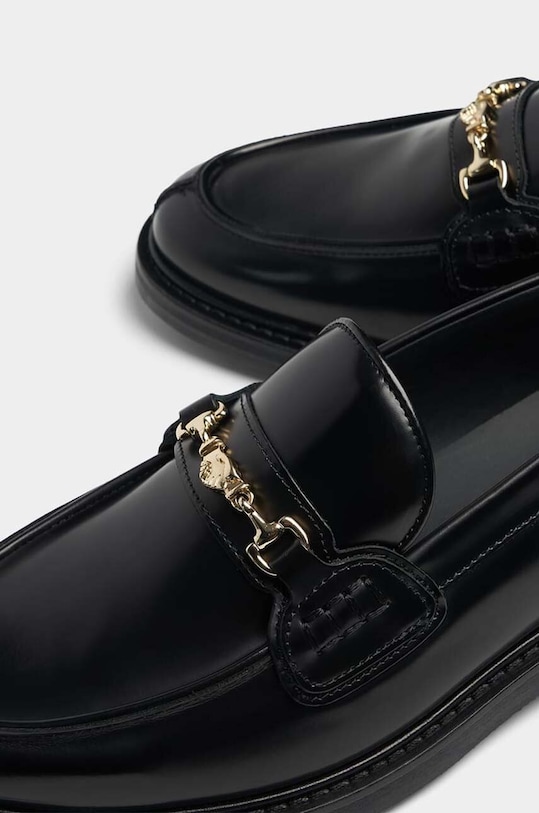 Кожаные мокасины Loafer Polido Filling Pieces, черный — фото 3