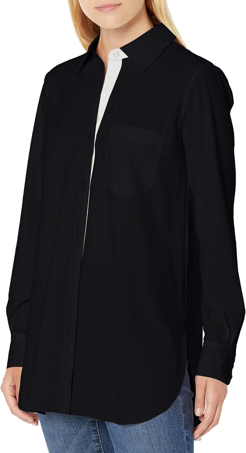 

Рубашка Lysse Plus Size Schiffer Stretch Button Down, черный