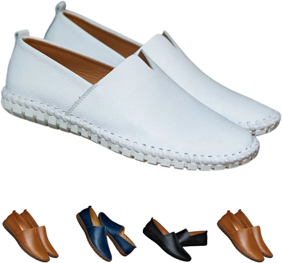 Мокасины мужские, дышащие, Loafers, White NIUGQXPX