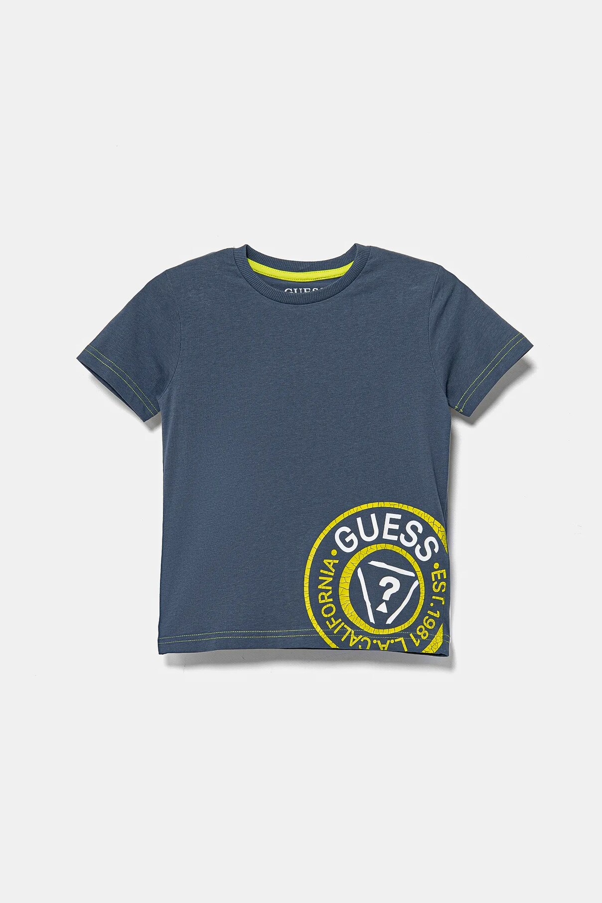 

Футболка из хлопка для детей Guess, темно-синий