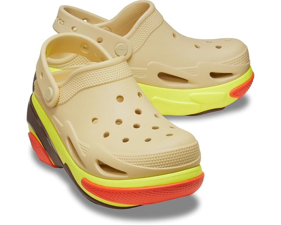 Сабо Unisex Crocs Bubble Crush Clogs, цвет Sesame