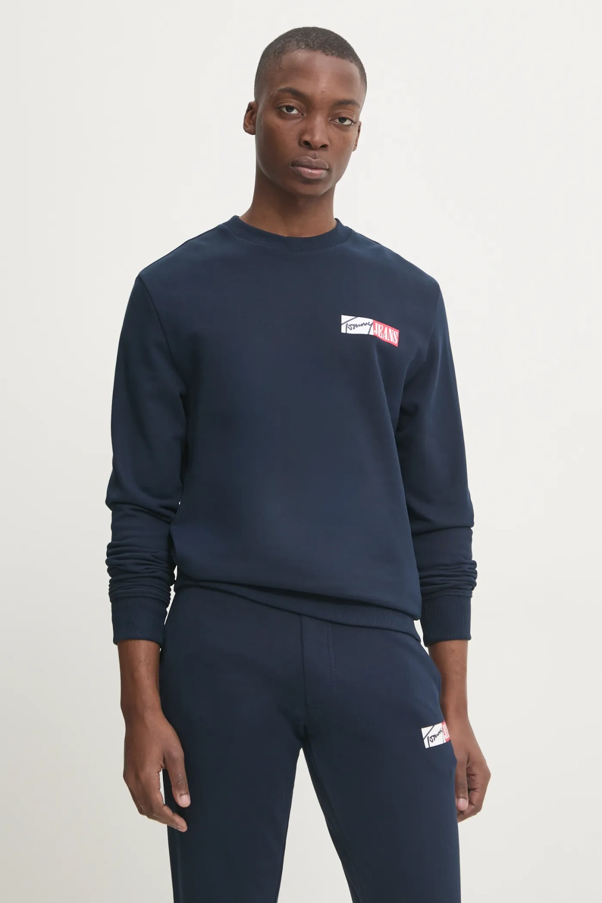

Хлопковая толстовка Tommy Jeans, темно-синий