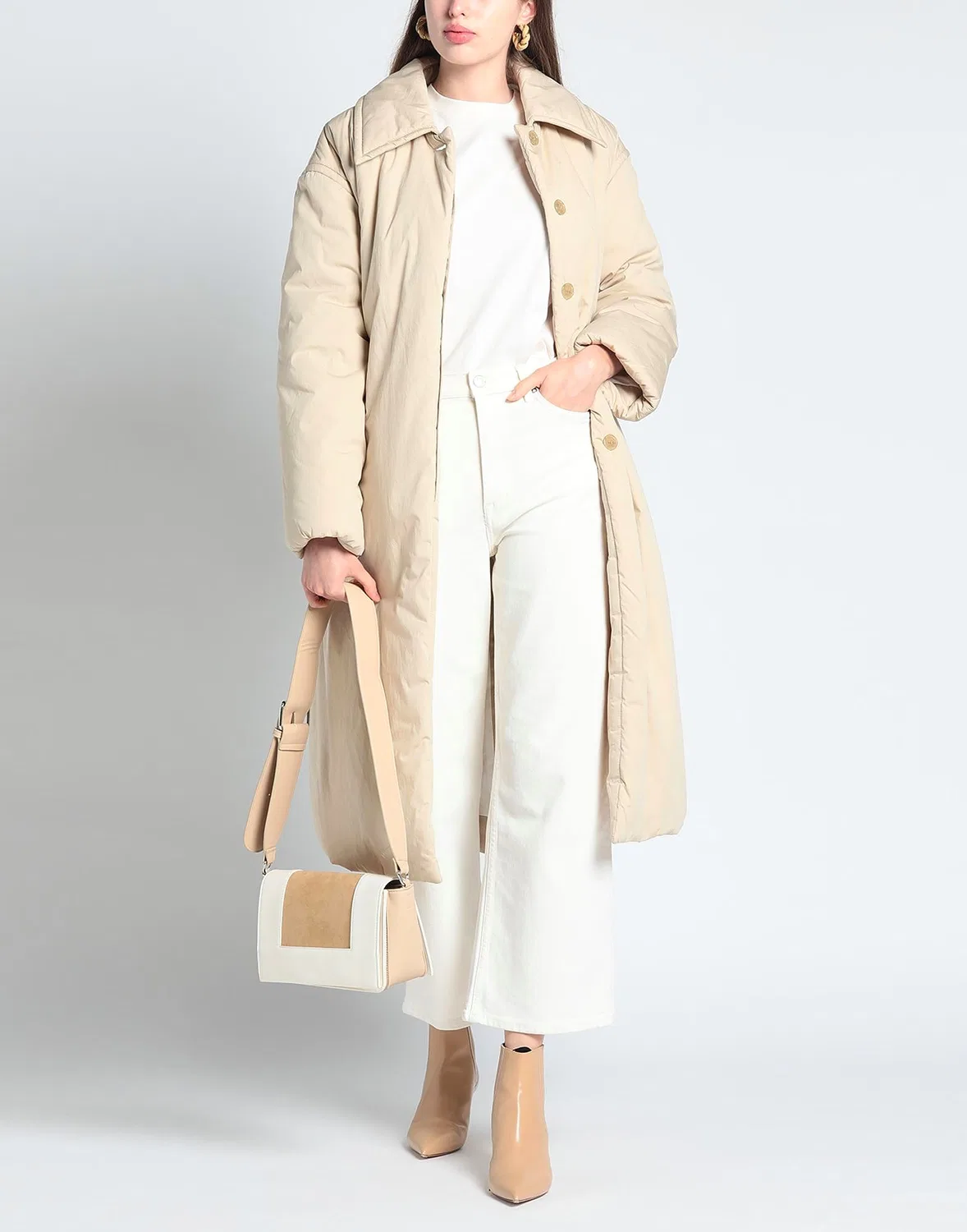 Пуховик ACNE STUDIOS бежевый — фото 4