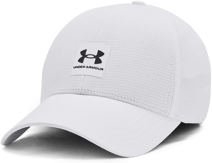 

Мужская кепка Under Armour Iso-chill ArmourVent Stretch Fit, (100) White/Castlerock