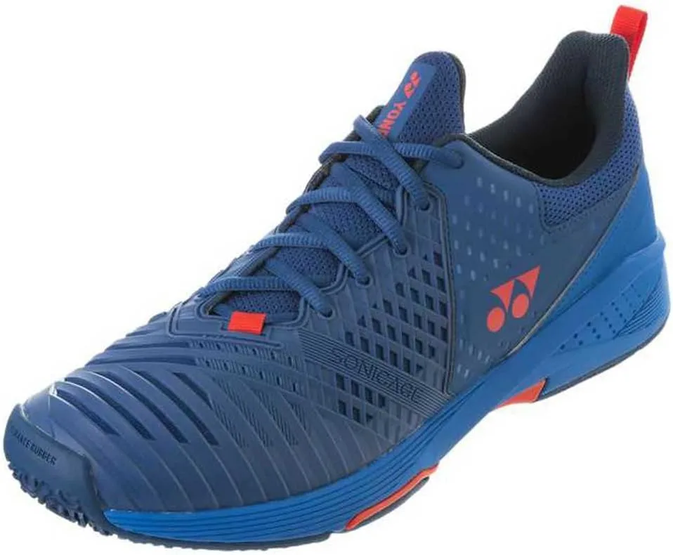 Теннисные кроссовки YONEX унисекс Power Cushion Sonicage 3, цвет темно-синий с красными элементами