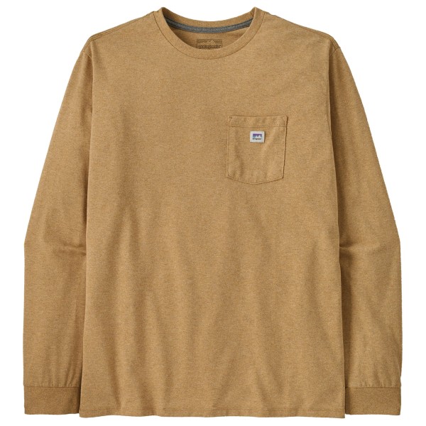 

Футболка с наклейкой L/S shop pocket responsibili - с длинным рукавом Patagonia, золотой
