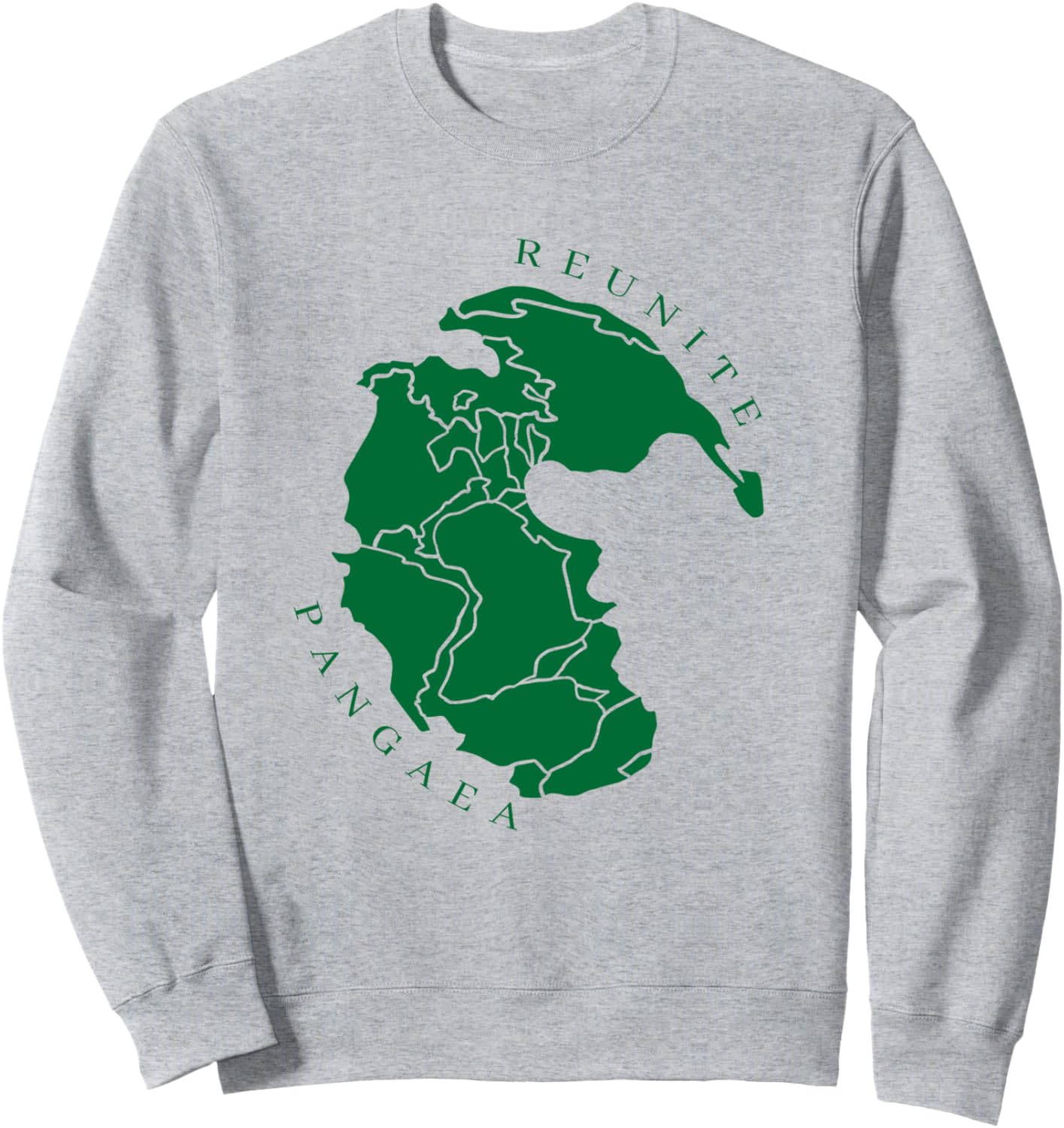 

Воссоединение Пангеи: толстовка Чистая зеленая версия Reunite Pangea Make Earth Great Again