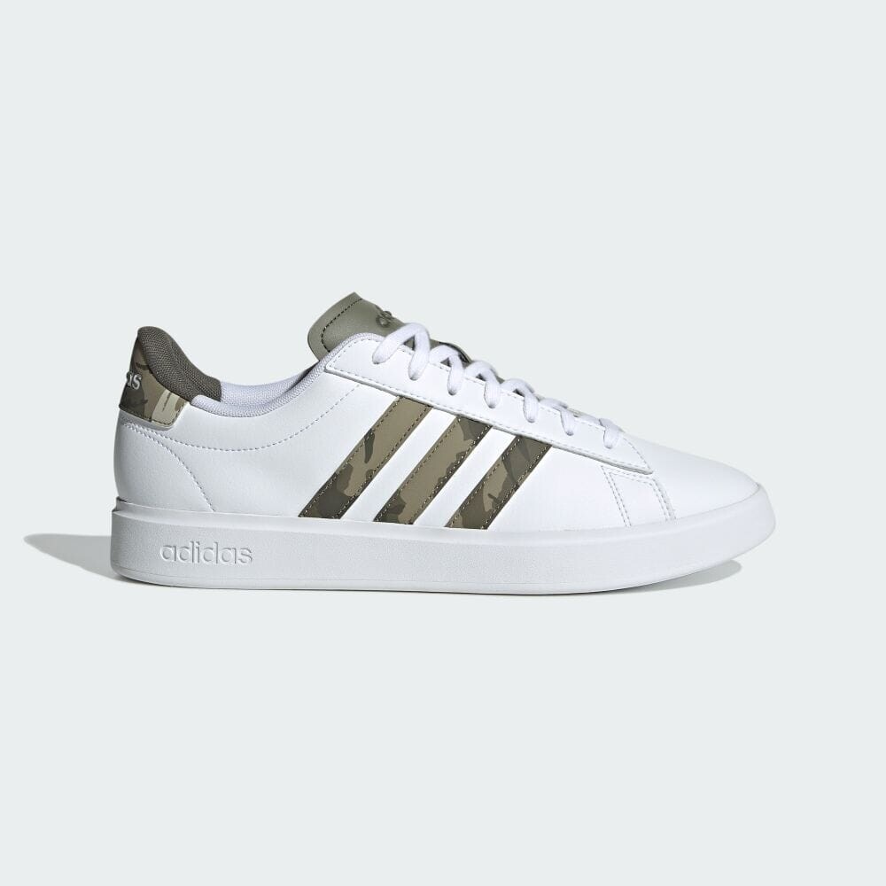 

Кроссовки Adidas GRANDCOURT 2.0, цвет White/Olive Strata/Shadow Olive