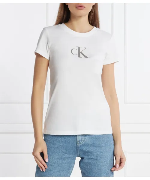 

Футболка Slim fit Calvin Klein Jeans, белый