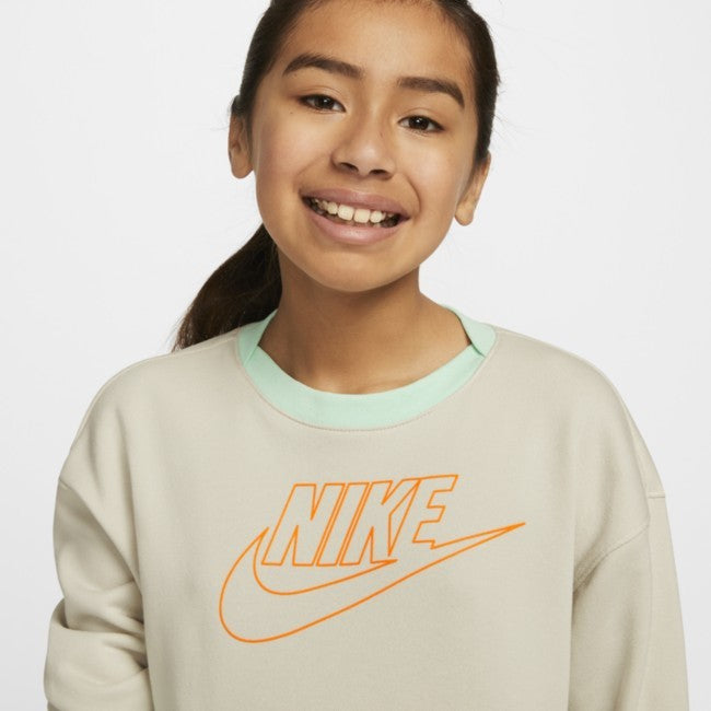 Детская толстовка Nike U Flyease Play, серая, с круглым вырезом и длинными рукавами, GBO169 — фото 2