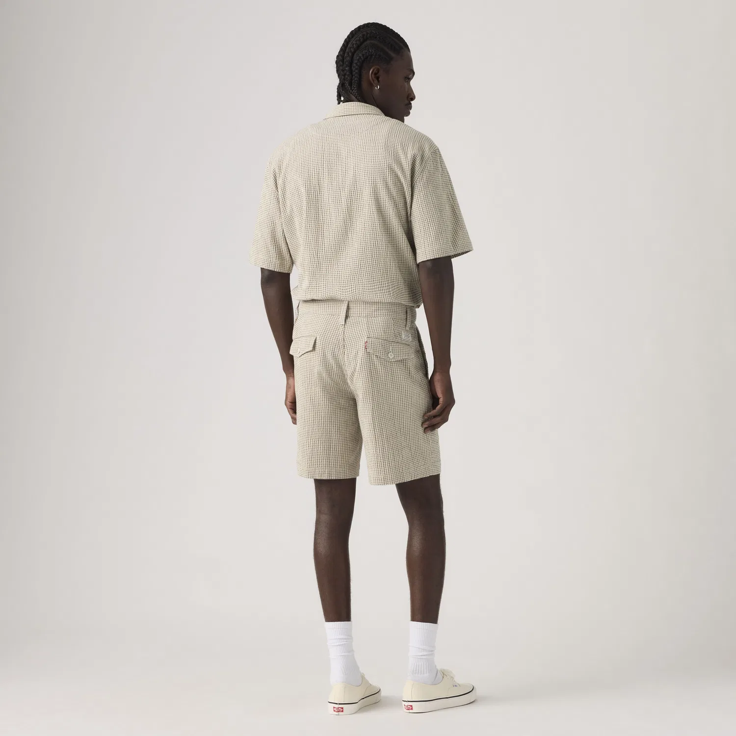 Мужские шорты Xx Chino из натуральной жатой ткани сирсакер, свободного кроя, 8 дюймов Levi's, Brown — фото 3