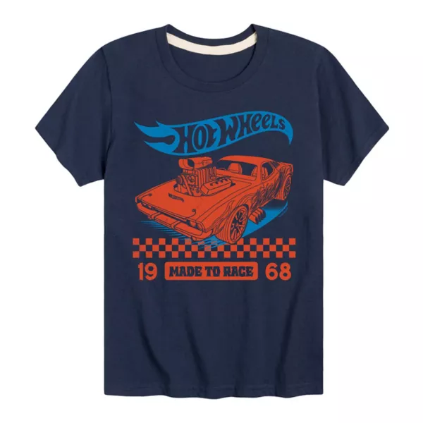 

Футболка с принтом для мальчиков 8-20 лет Hot Wheels, синий