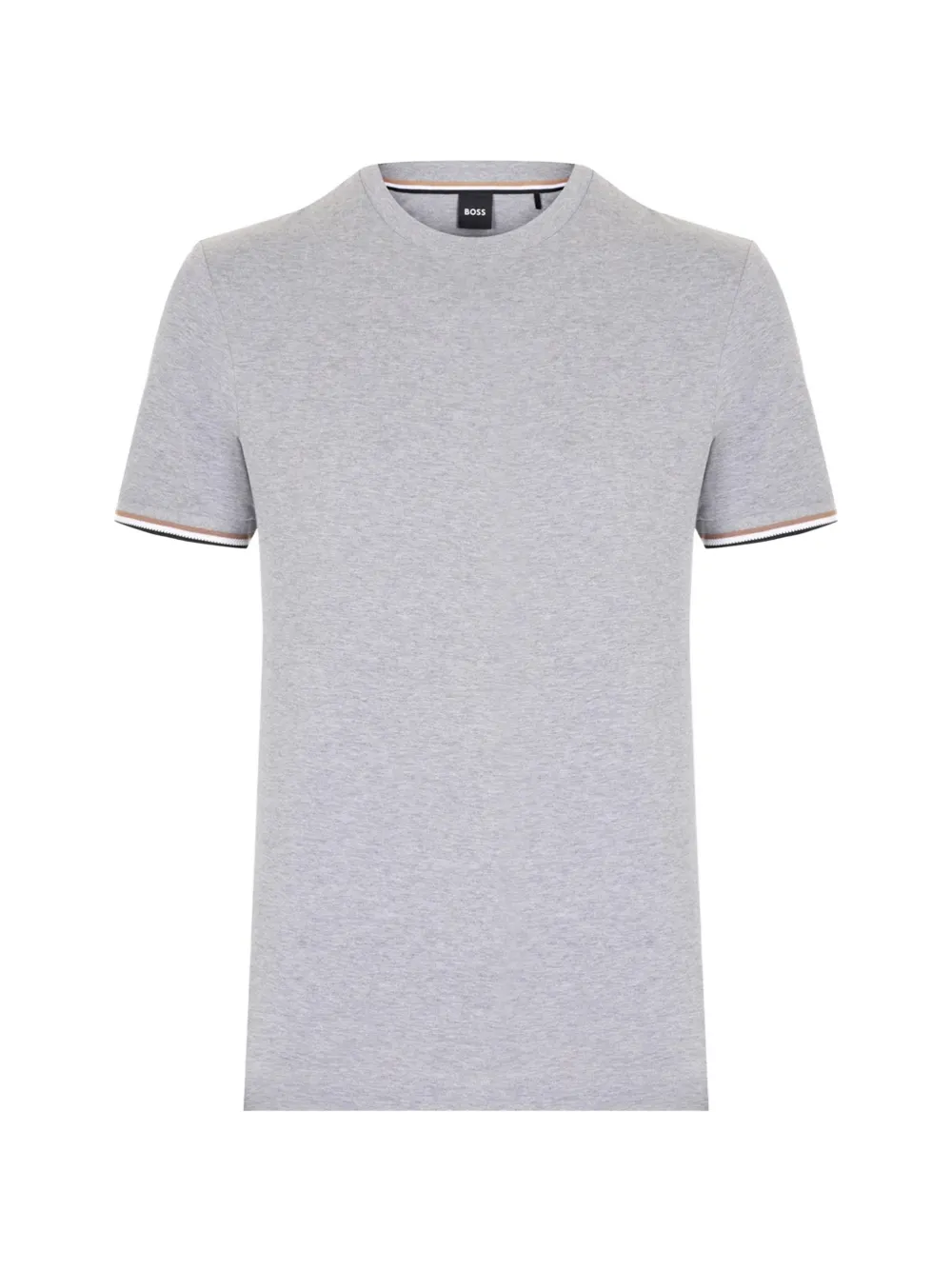 

Хлопковая футболка Boss, серый