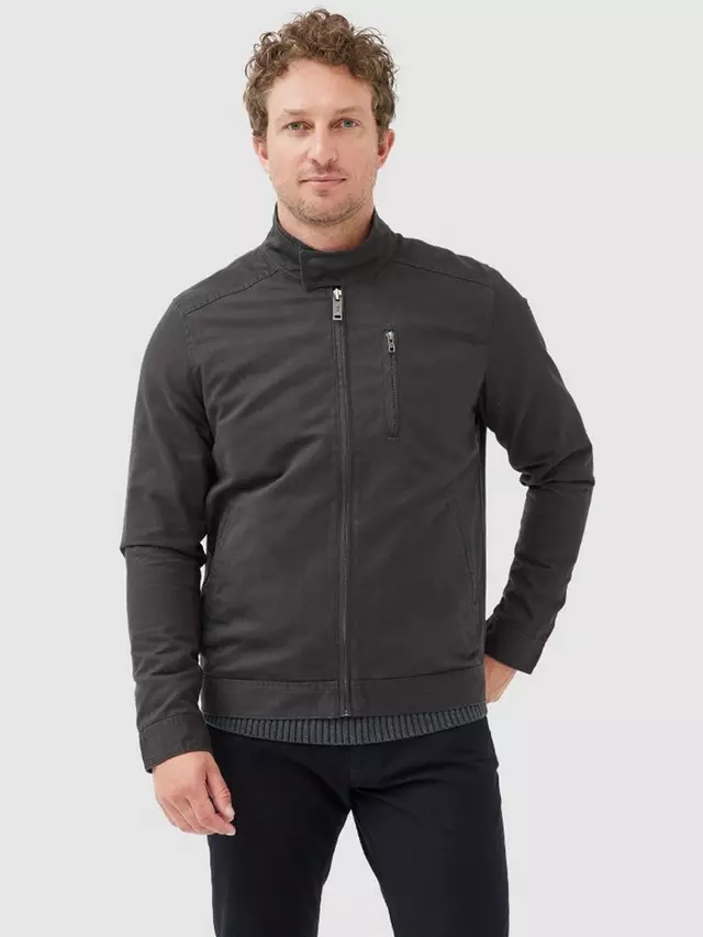 

Куртка Rodd & Gunn Armitage Cotton-twill Harrington, цвет pewter