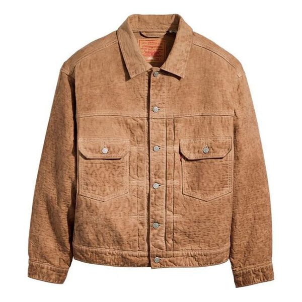 

Куртка x levi's dyed jacquard jacket 'brown' Stussy, коричневый