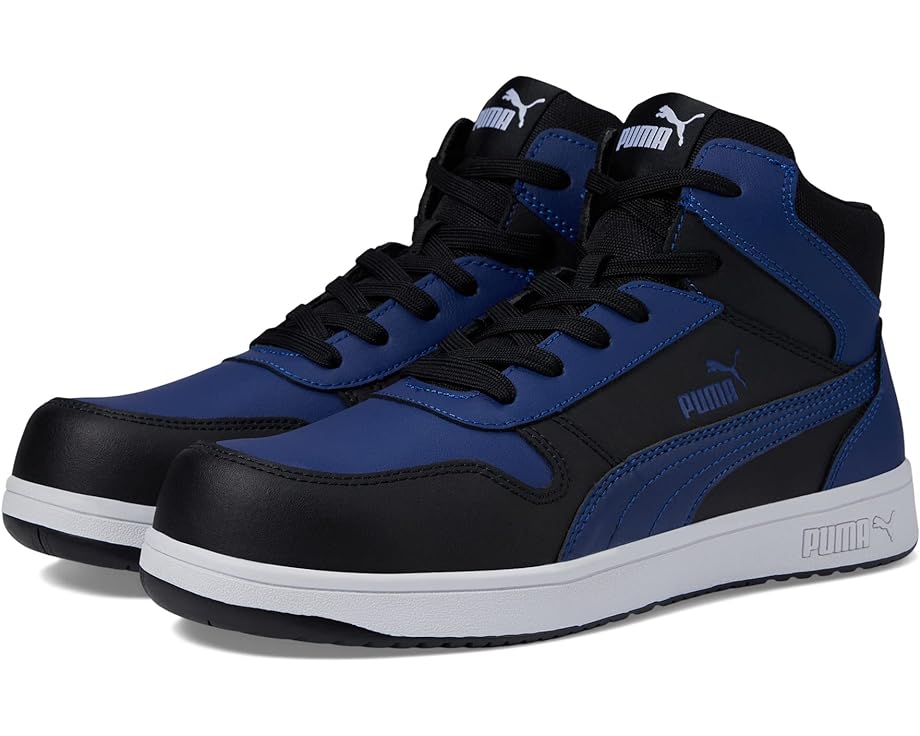 

Кроссовки PUMA Safety Frontcourt Leather Mid ASTM SD, цвет Blue/Black