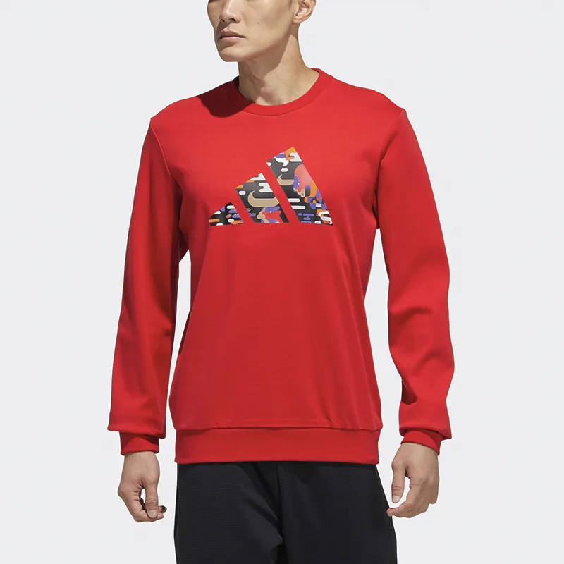 Adidas Толстовка CNY Collection мужская светло-алого цвета — фото 4