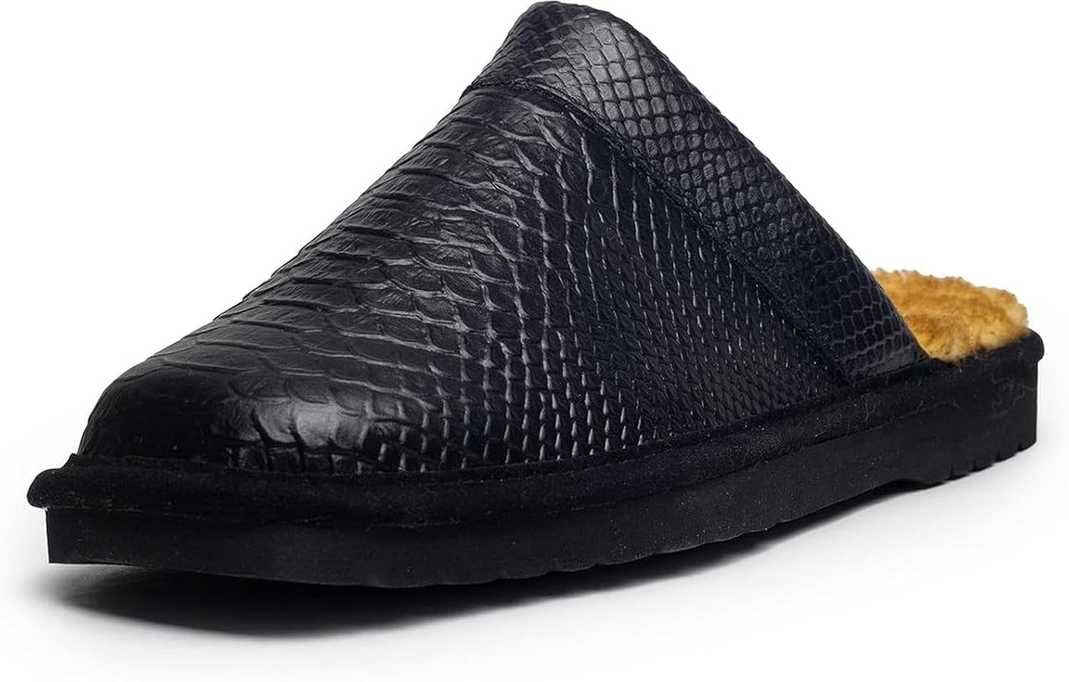 Мужские тапочки ARIAT 2842 Silversmith, и домашние, вестерн, замшевые, с поролоновой стелькой и квадратным носком, черный — фото 3