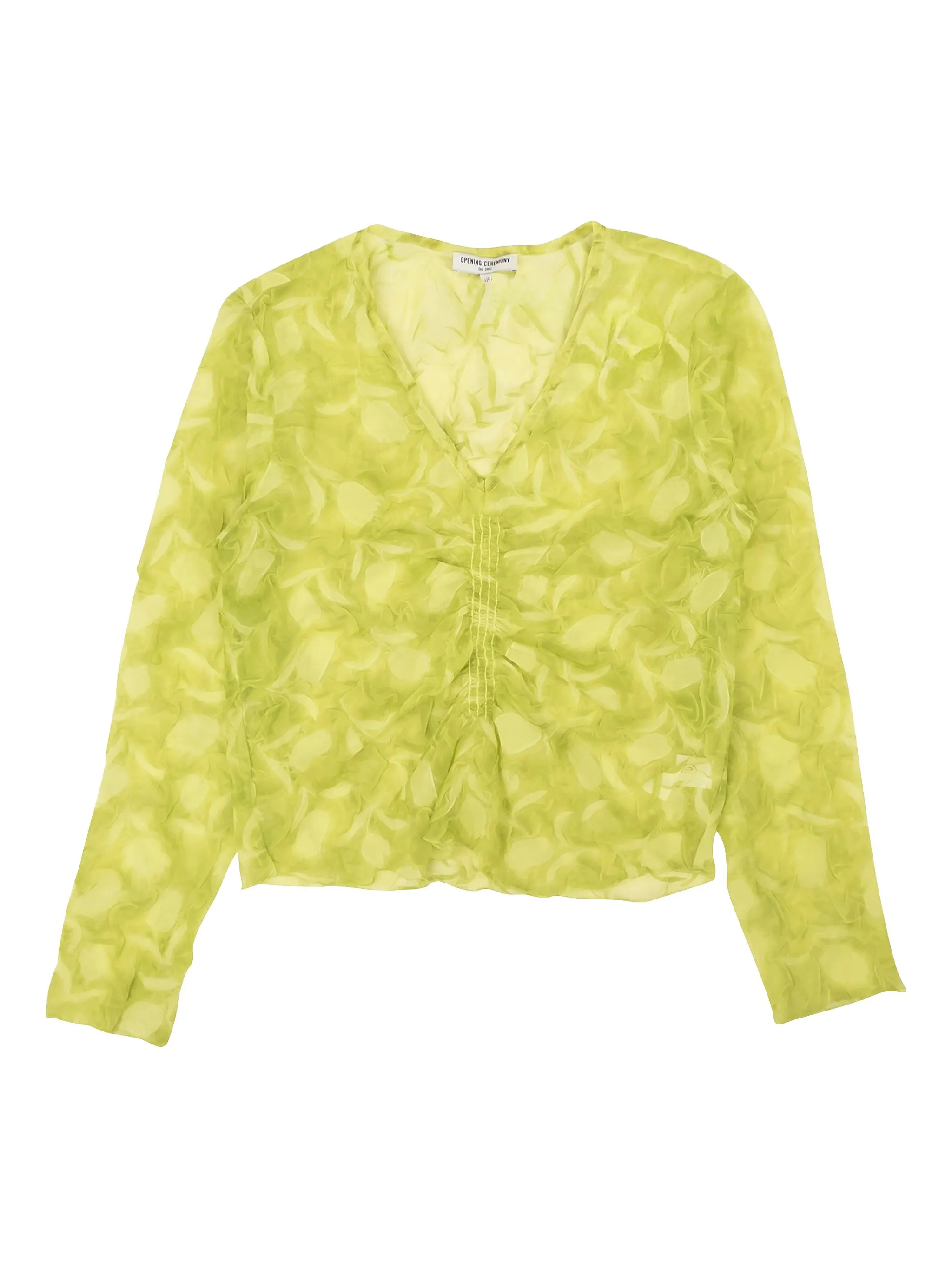 

Блузка с жатым эффектом Opening Ceremony, желтый