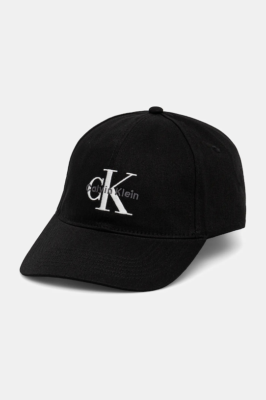 

Джинсовая кепка с козырьком, хлопковая Calvin Klein, черный