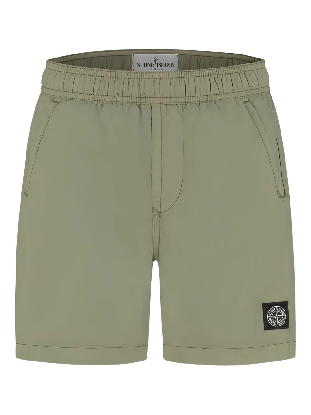 

Плавки-шорты с эластичным поясом Stone Island Junior, зеленый