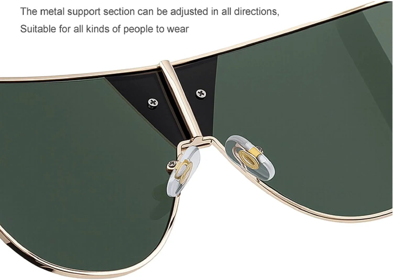 

Крупные квадратные солнцезащитные очки для женщин, роскошные, модные, в стиле панк, солнцезащитные очки-щитки, очки для активного отдыха mincl, Grey Blue