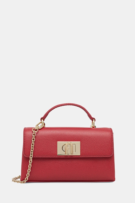 

Кожаная сумка Furla, красный