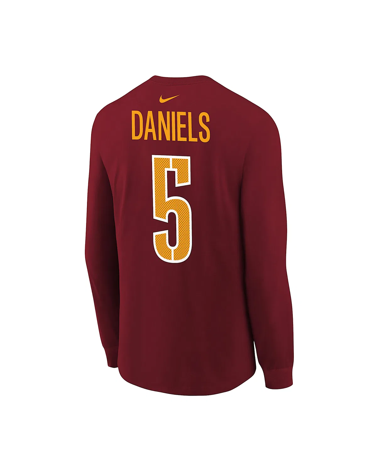 Детская футболка с длинным рукавом NFL Washington Commanders Jayden Daniels, Burgundy — фото 2