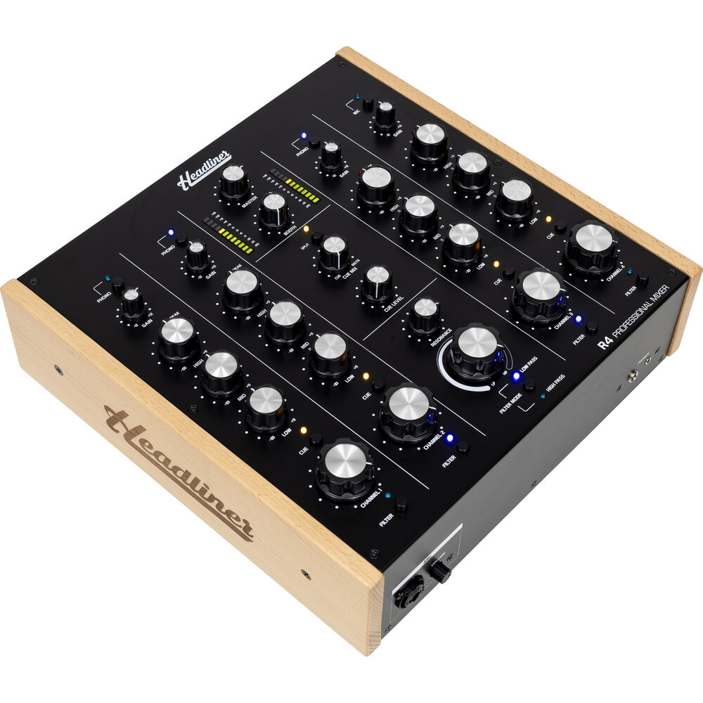 

DJ-микшер Headliner R4 Professional 4-Channel Rotary DJ Mixer HL90120