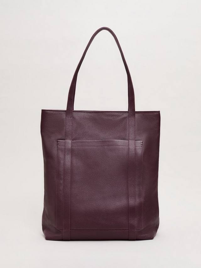 

Кожаная сумка-тоут Phase Eight, Dark Red